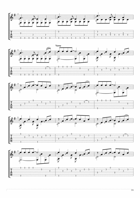 New Divide Fingerstyle Guitar Solo Page 2