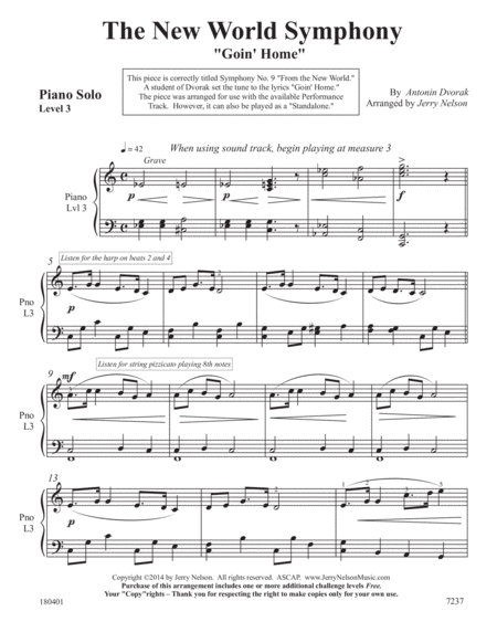 New World Symphony V2 Dvorak 3 For 1 Piano Arrangements Page 2