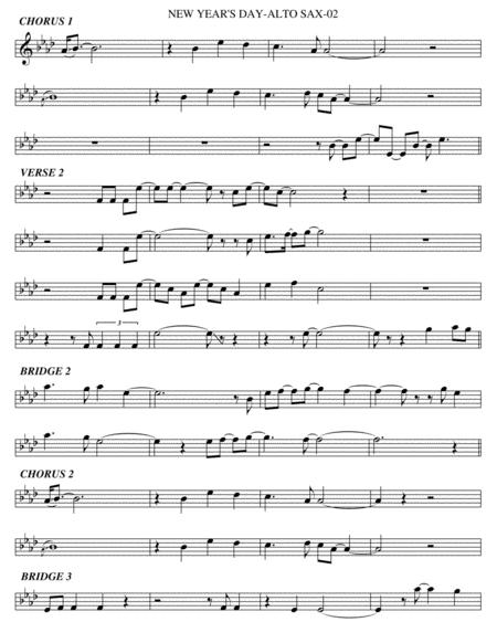 New Years Day Alto Sax Page 2