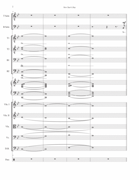 New Years Day Full Score And Instrumental Parts Page 2