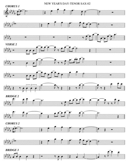 New Years Day Tenor Sax Page 2