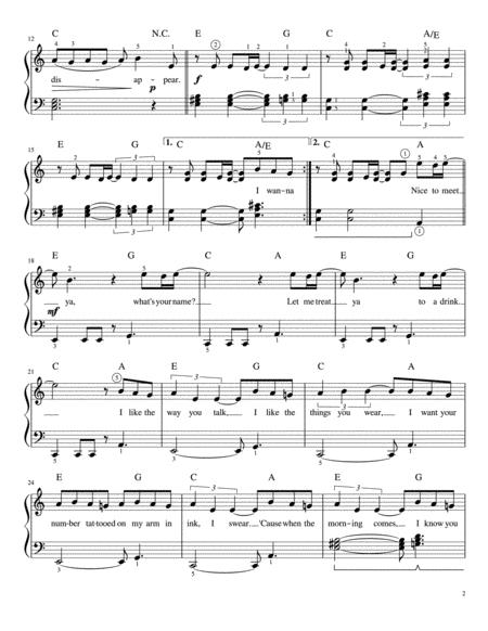 Nice To Meet Ya Easy Piano Page 2