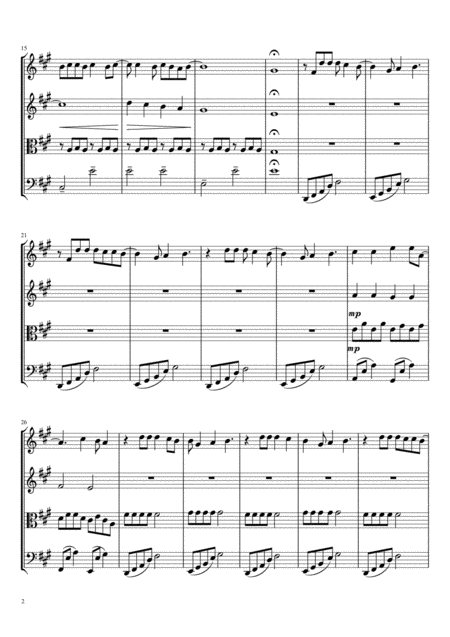 Night Changes For String Quartet By One Direction Page 2