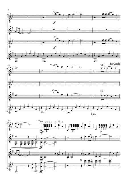 Nights In White Satin For Guitar Quartet Page 2