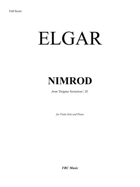 Nimrod For Violin Solo And Piano Page 2