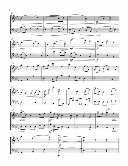 Nimrod From Enigma Variations Violin Cello Duet Page 2