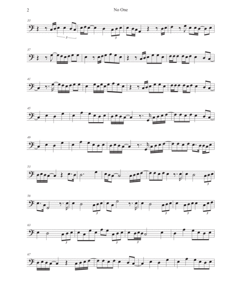 No One Easy Key Of C Trombone Page 2