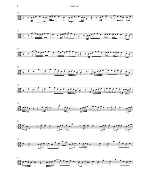 No One Easy Key Of C Viola Page 2