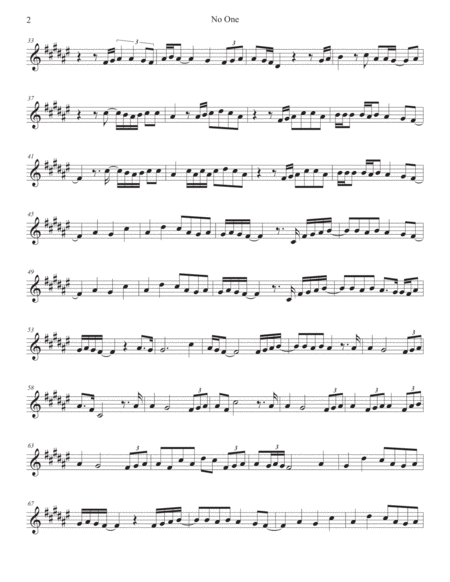 No One Original Key Trumpet Page 2