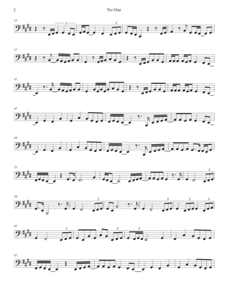 No One Original Key Tuba Page 2