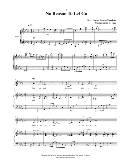 No Reason To Let Go Vocal Solo Page 2