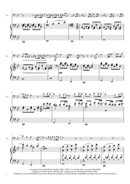 No Time To Die Cello With Piano Accompaniment Page 2