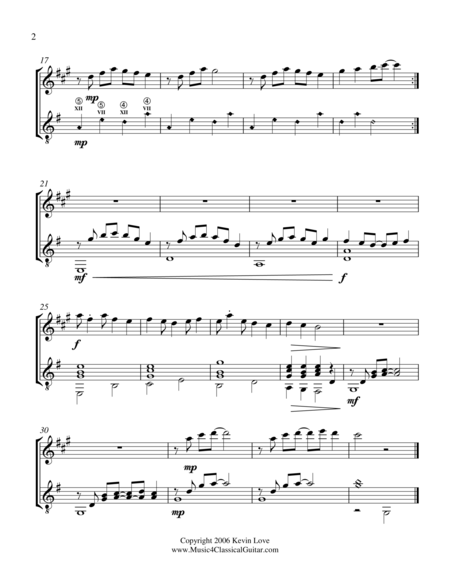 No Worries Clarinet And Guitar Score And Parts Page 2