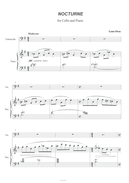 Nocturne For Cello And Piano Page 2