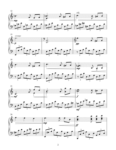 Nocturne For Solo Piano Page 2