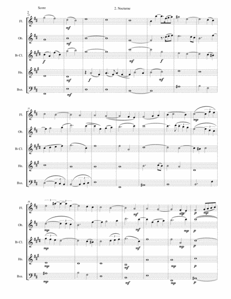 Nocturne For Wind Quintet Page 2