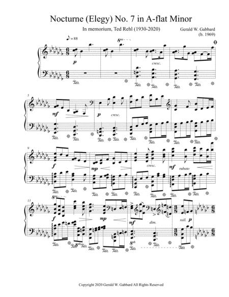 Nocturne No 7 Elegy In A Flat Minor 2020 Page 2