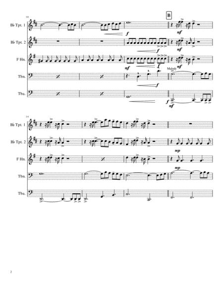 Non Je Ne Regrette Rien No Regrets Charles Dumont Brass Quintet Page 2