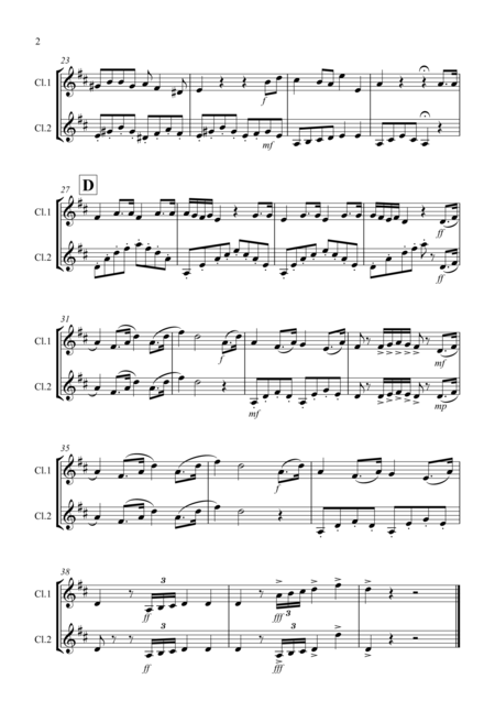Non Pi Andrai For Clarinet Duet Page 2