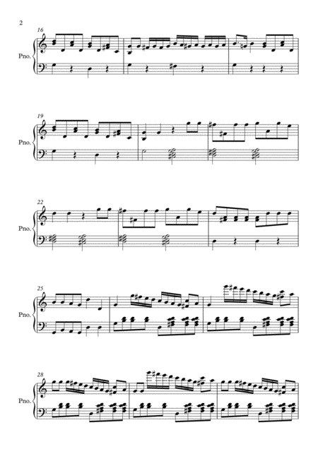 Non Piu Andrai Farfallone Amoroso By Mozart Piano Page 2
