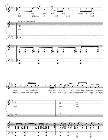 None Of Us Are Free Tenor Solo Satb Chorus And Piano Page 2