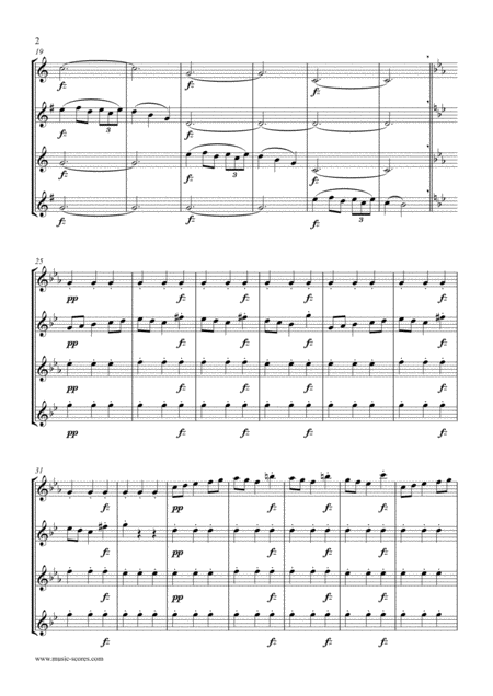 Norwegian Melody Op 12 No 6 Sax Quartet Page 2