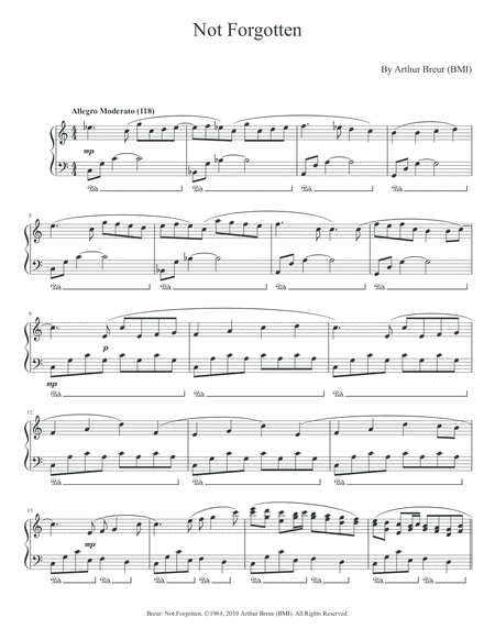 Not Forgotten Piano Solo Page 2