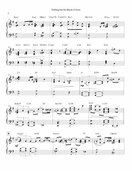 Nothing But The Blood Of Jesus Hymn Arrangement For Advanced Solo Piano Page 2