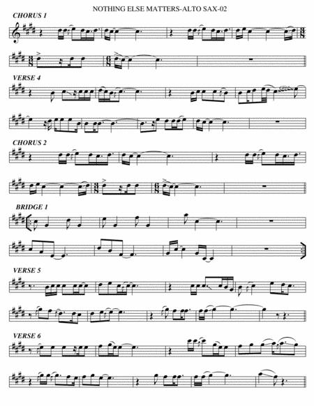 Nothing Else Matters Alto Sax Page 2