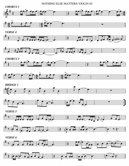 Nothing Else Matters Violin Page 2