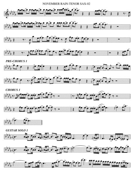 November Rain Tenor Sax Page 2