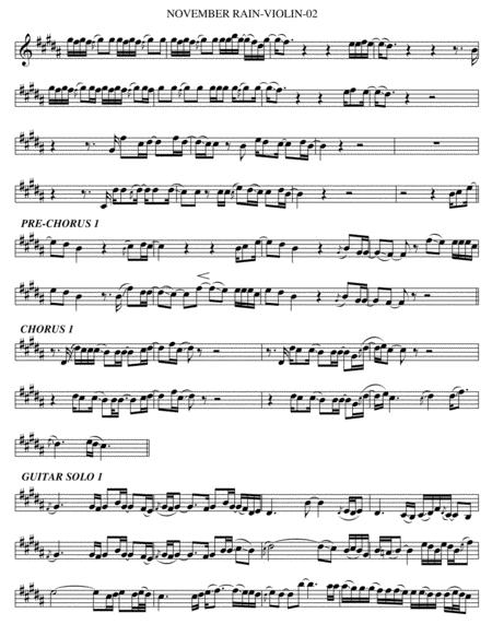 November Rain Violin Page 2