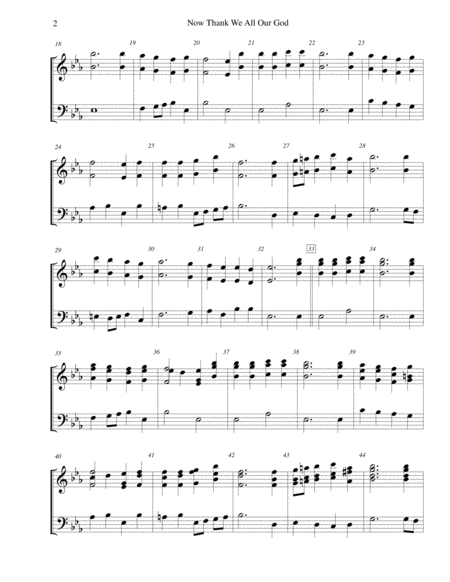 Now Thank We All Our God For 3 Octave Handbell Choir Page 2
