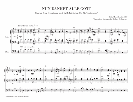 Nun Danket Alle Gott From Symphony No 2 Op 52 Organ Transcription Page 2