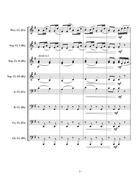 Nutcracker Suite Mvt Iv Russian Dance Trepak For Clarinet Choir Full Score Set Of Parts Page 2