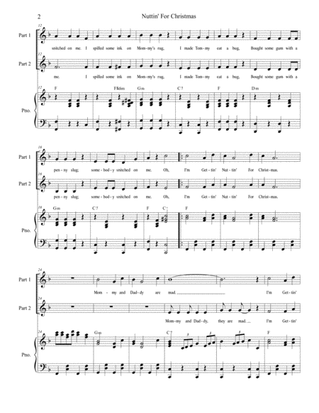 Nuttin For Christmas For 2 Part Choir Page 2