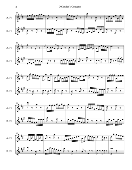 O Carolans Concerto For Alto Flute And Bass Flute Page 2