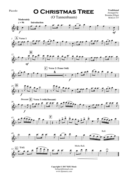 O Christmas Tree O Tan Nba M Concert Band Score And Parts Pdf Page 2