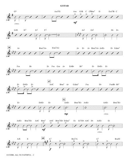 O Come All Ye Faithful Arr Mac Huff Guitar Page 2