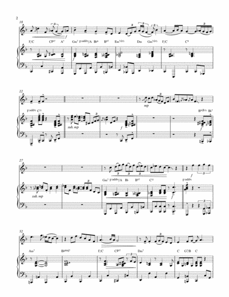 O Come All Ye Faithful For Clarinet Or Soprano Sax With Piano Accompaniment Gospel Page 2