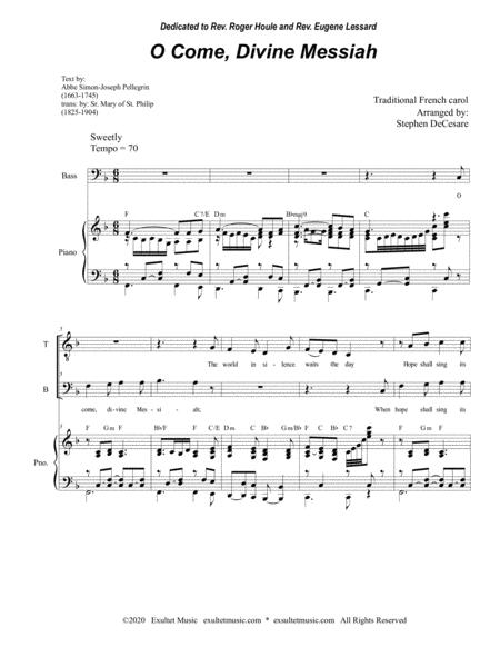 O Come Divine Messiah Duet For Tenor And Bass Solo Page 2