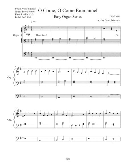 O Come O Come Emmanuel Easy Organ Series Page 2