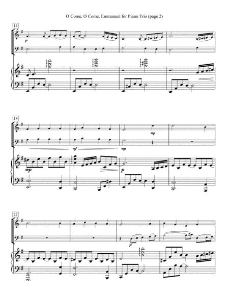 O Come O Come Emmanuel For Piano Trio Page 2