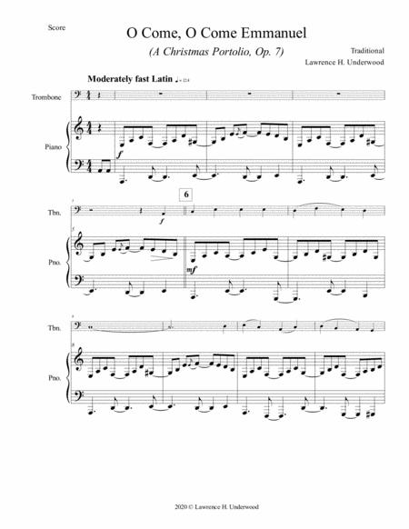 O Come O Come Emmanuel For Trombone Baritone Or Euphonium Page 2