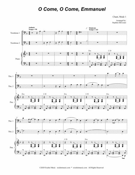 O Come O Come Emmanuel Trombone Duet Page 2