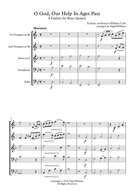 O God Our Help In Ages Past For Brass Quintet Page 2