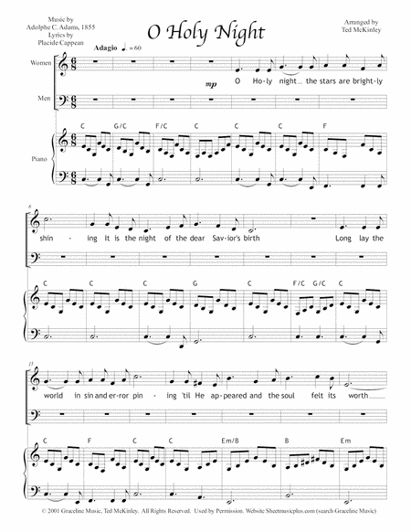 O Holy Night 2 Part Page 2