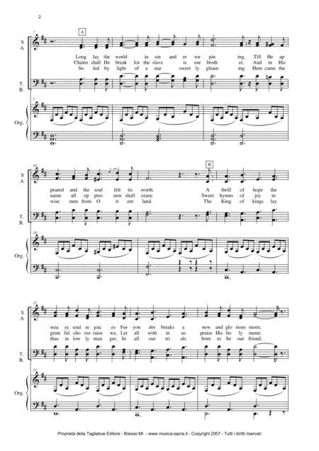 O Holy Night A Adams Satb Choir And Organ Page 2