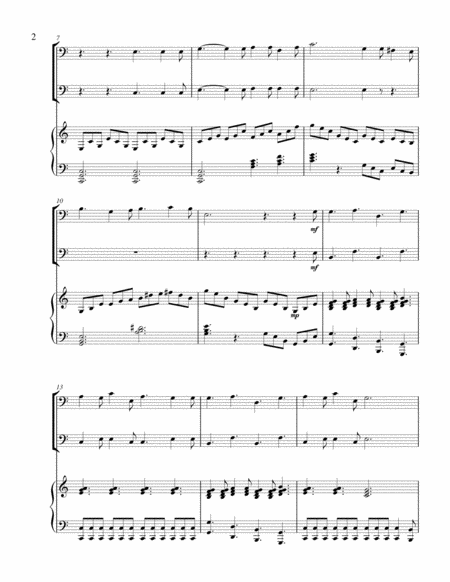 O Holy Night Bass C Instrument Duet Page 2