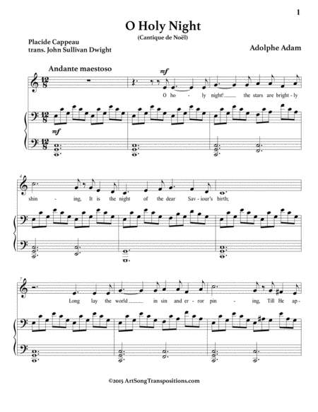 O Holy Night C Major Page 2